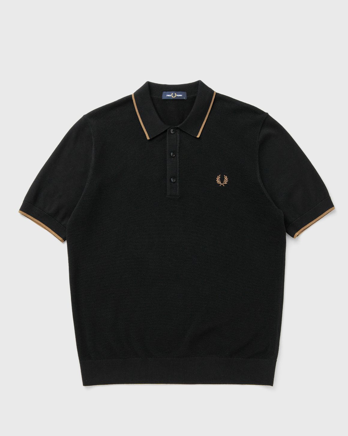 Fred Perry PIQUE STITCH KNITTED SHIRT