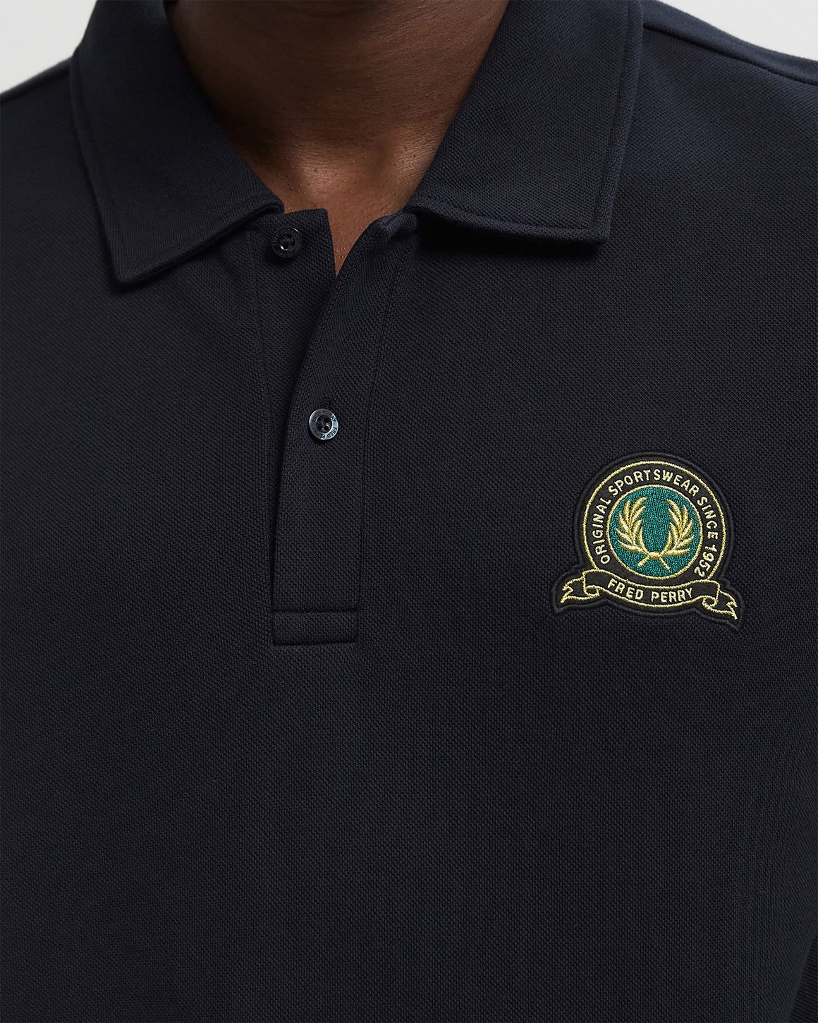 Fred Perry TENNIS BADGE COLLARED SWEATSHI – Ansicht 3