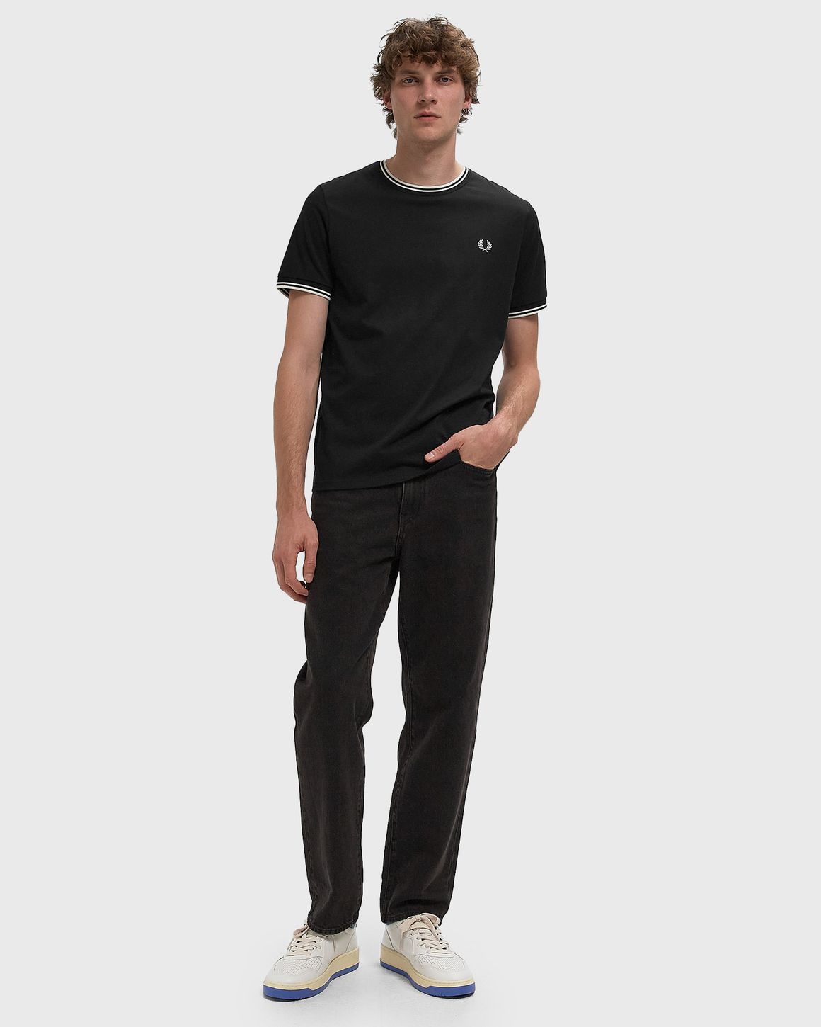 Fred Perry TWINTIPPEDT-SHIRT – Ansicht 2