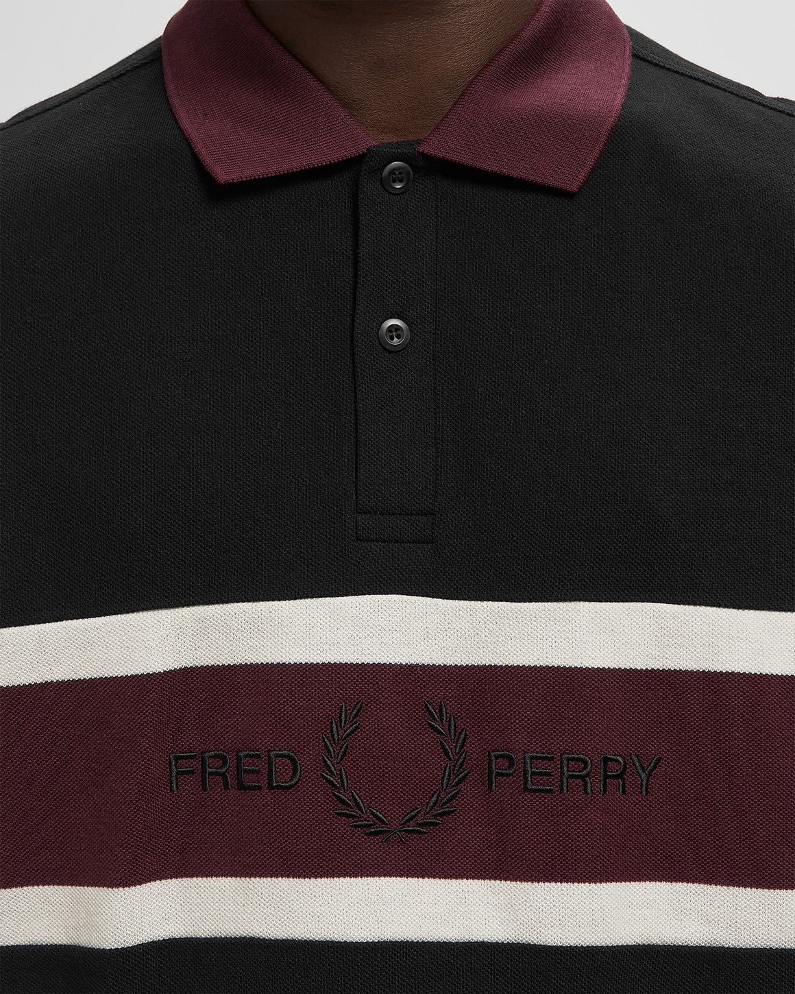 Fred Perry EMBROIDERED PANEL POLO SHIRT – Ansicht 4