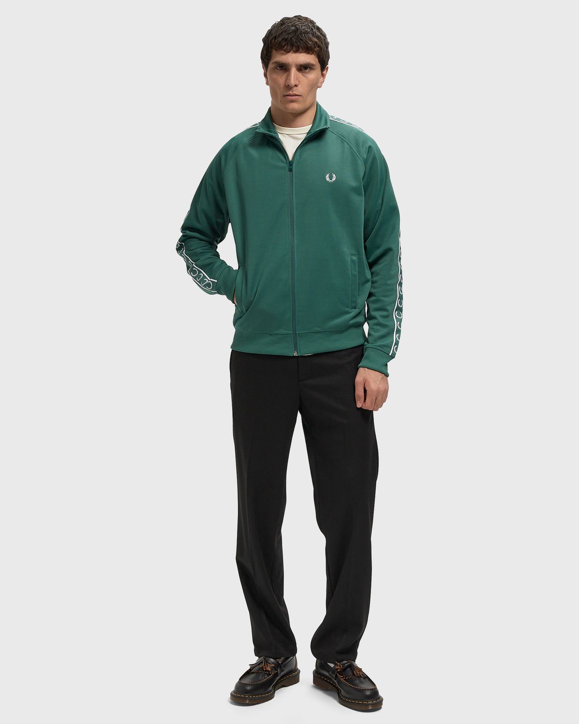 Fred Perry CONTRAST TAPE TRACK JACKET – Ansicht 2