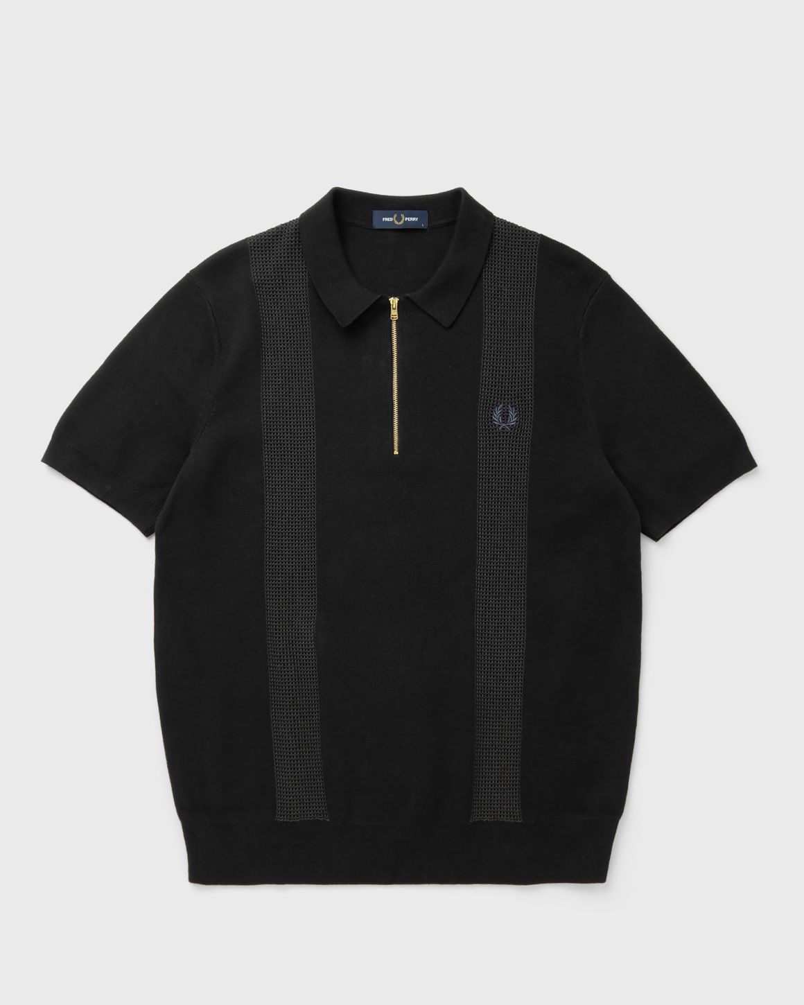 Fred Perry PANEL DETAIL KNITTED SHIRT