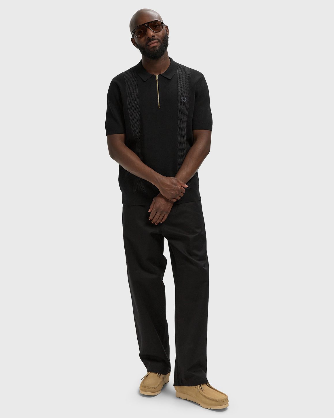 Fred Perry PANEL DETAIL KNITTED SHIRT – Ansicht 2