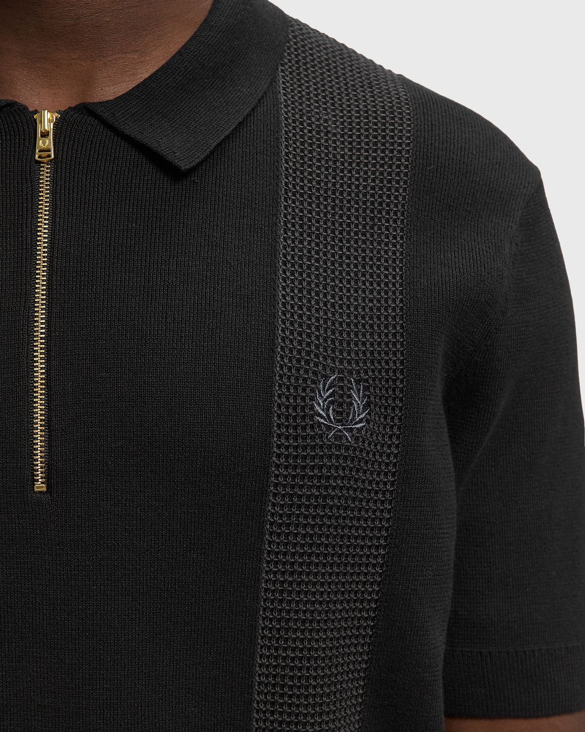 Fred Perry PANEL DETAIL KNITTED SHIRT – Ansicht 4