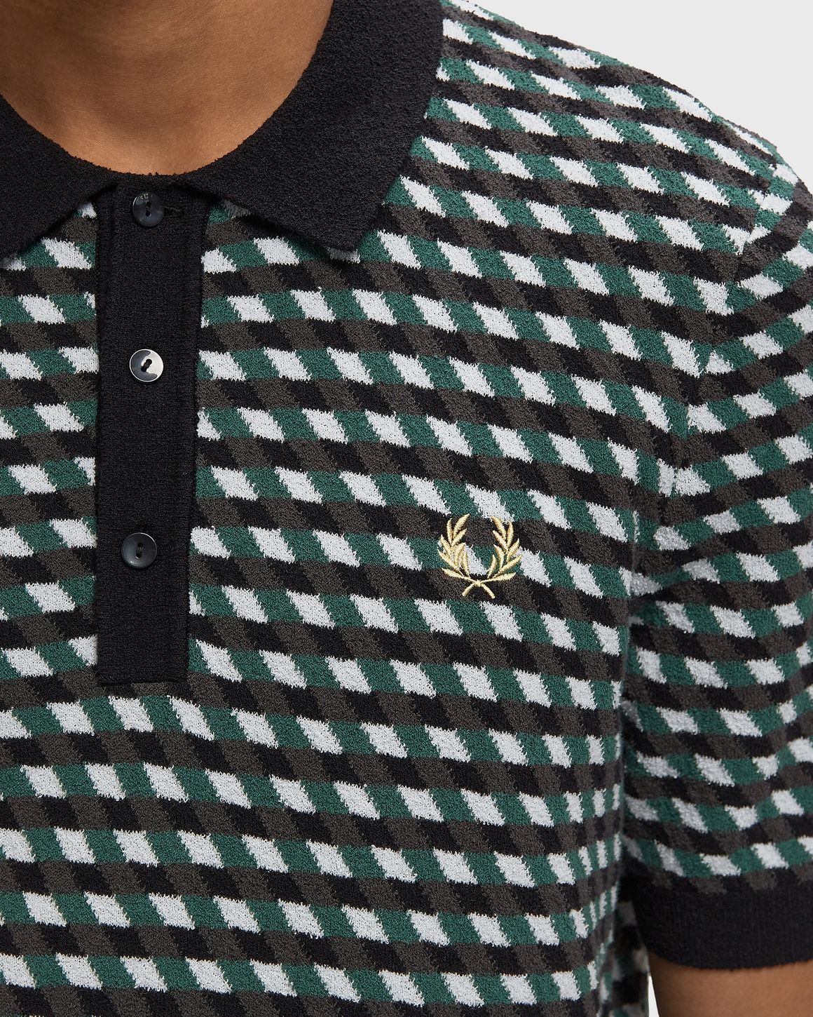Fred Perry GEOMETRIC KNITTED SHIRT – Ansicht 4