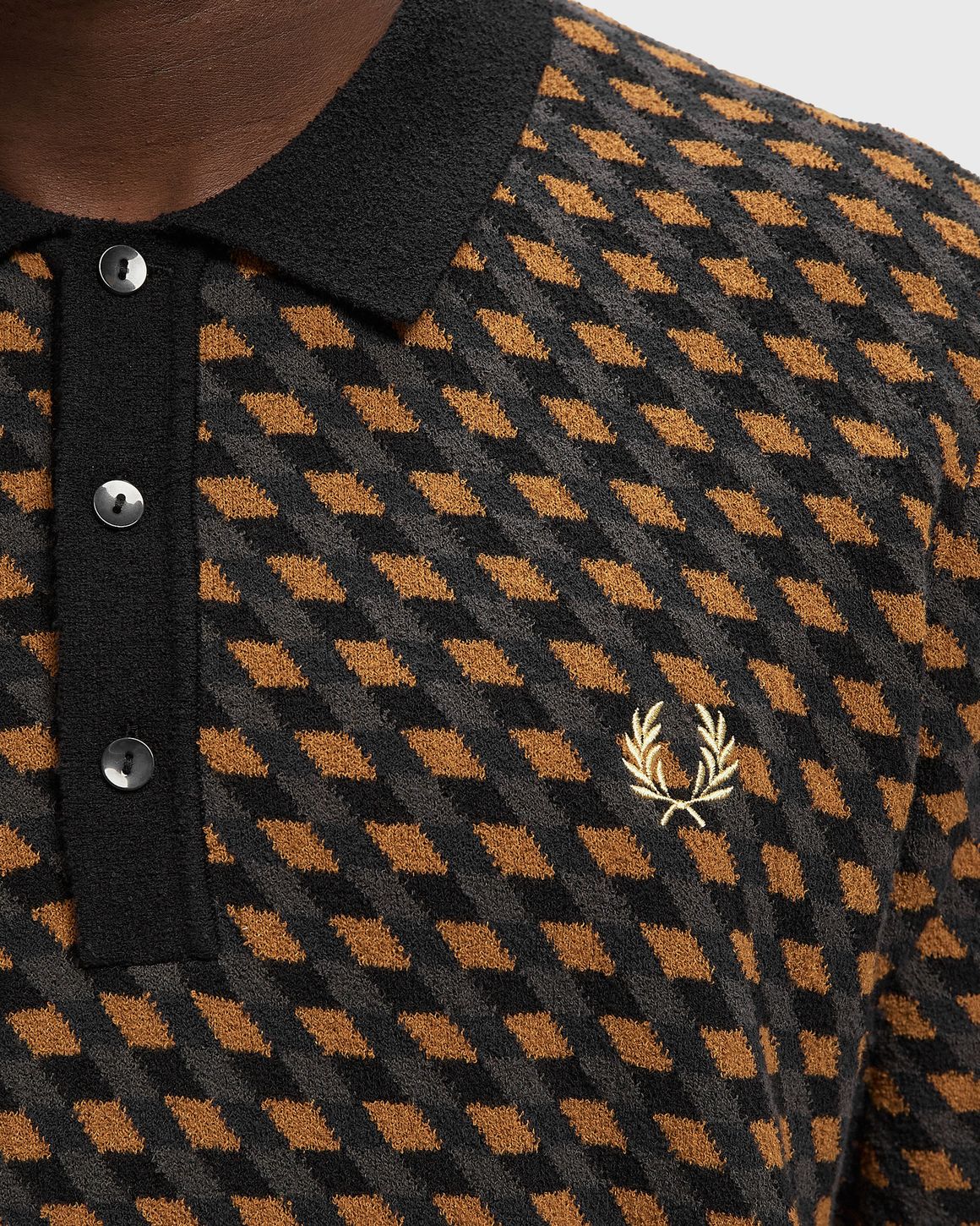 Fred Perry GEOMETRIC KNITTED SHIRT – Ansicht 4