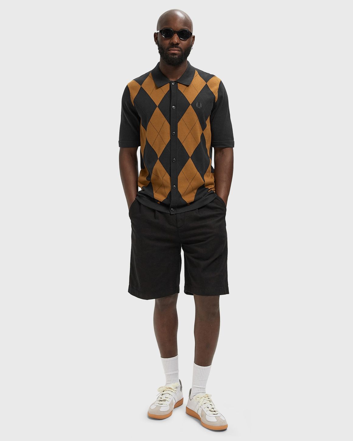 Fred Perry ARGYLE BUTTON THROUGH SHIRT – Ansicht 2