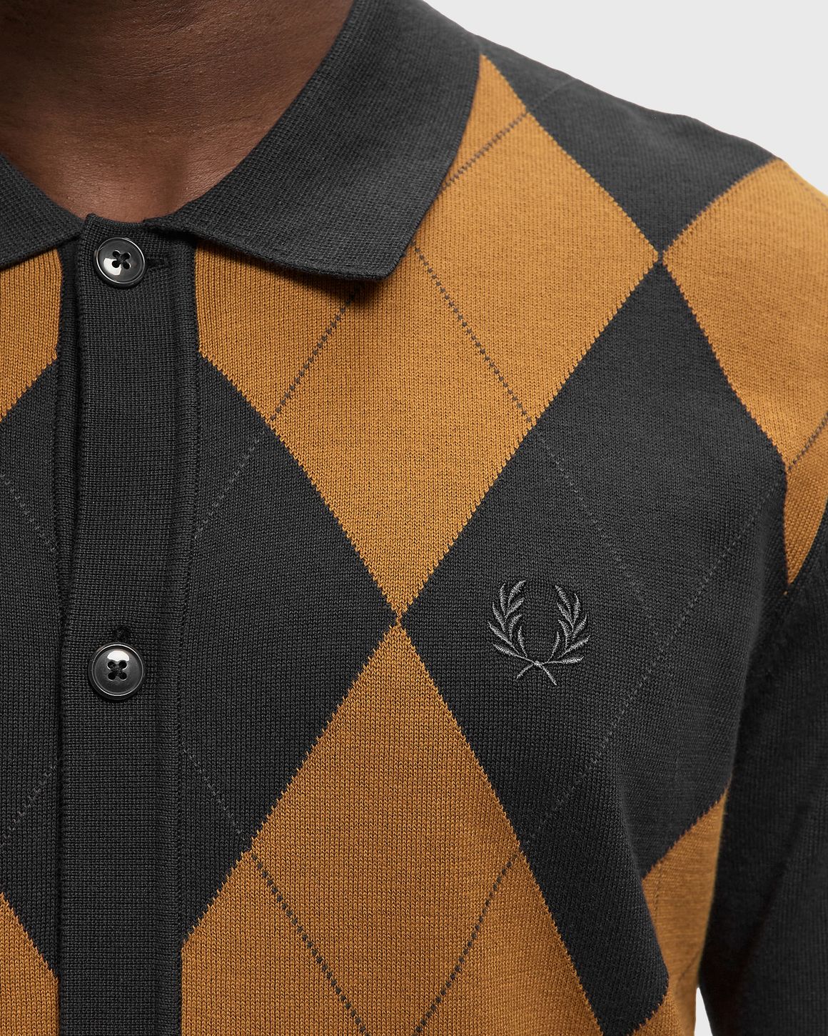 Fred Perry ARGYLE BUTTON THROUGH SHIRT – Ansicht 4