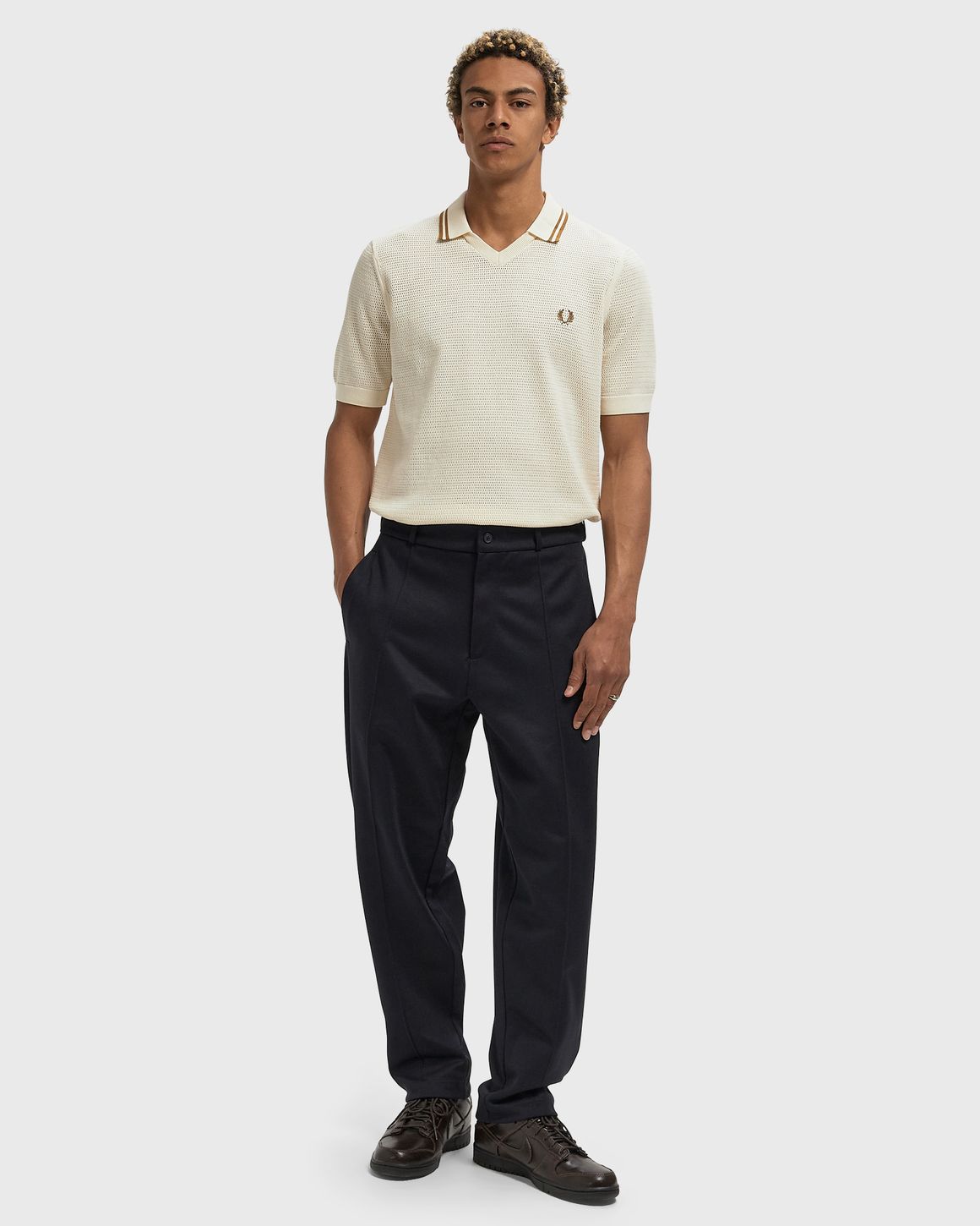 Fred Perry POINTELLE KNITTED SHIRT – Ansicht 2