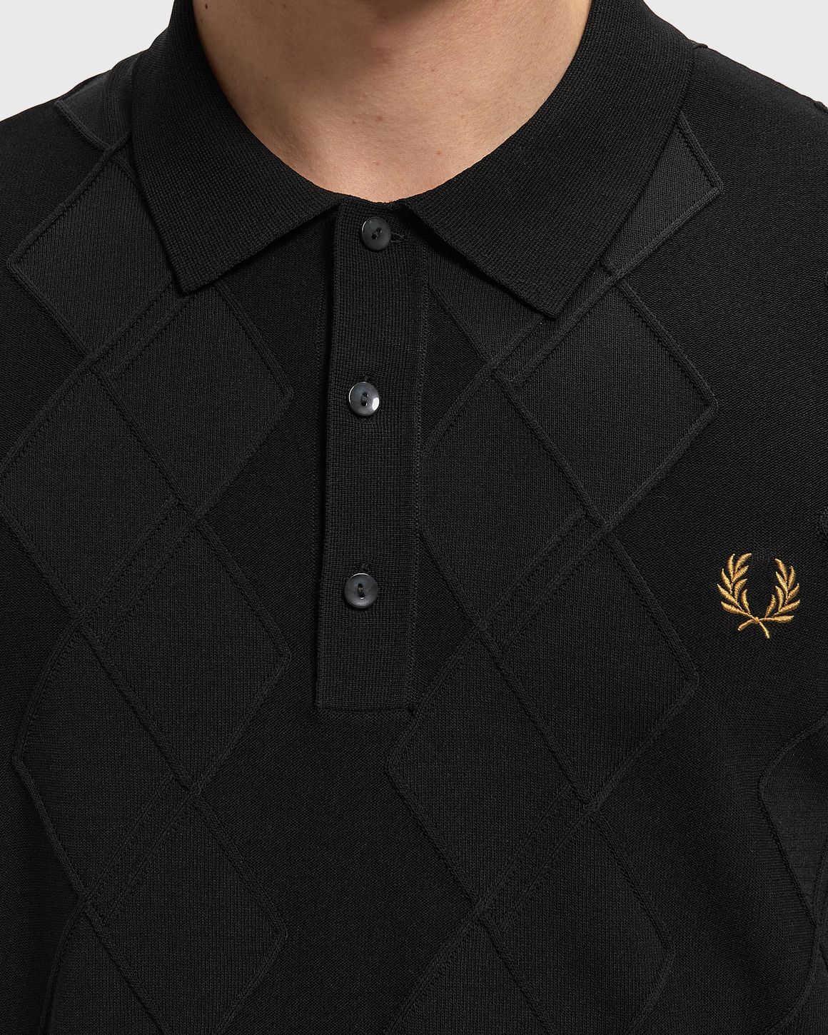 Fred Perry CABLE KNITTED SHIRT – Ansicht 4