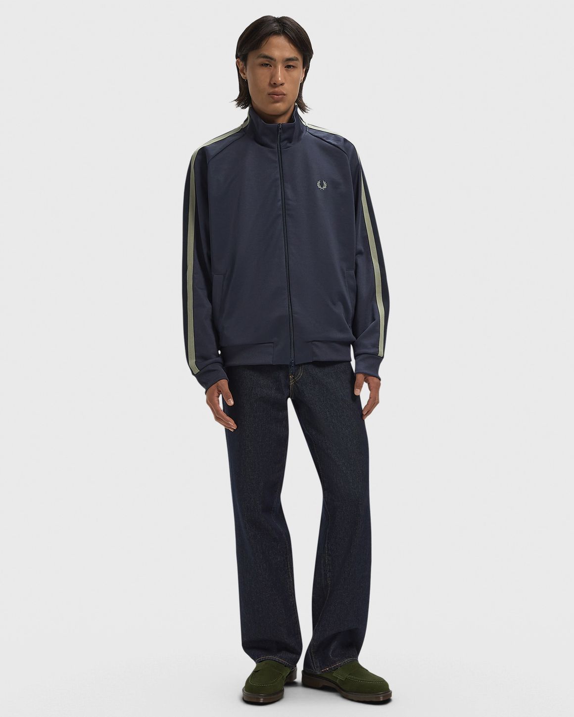 Fred Perry TWO TONE MESH TAPE TRACK JKT – Ansicht 2