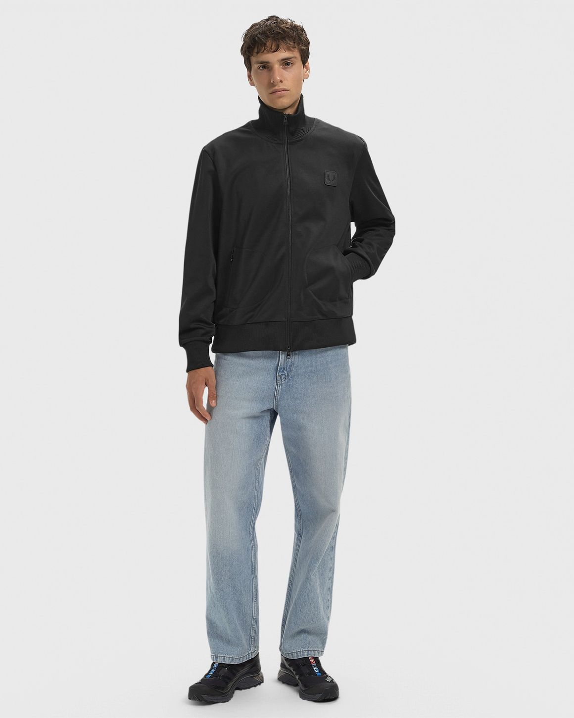 Fred Perry LEATHER PATCH TRACK JACKET – Ansicht 2