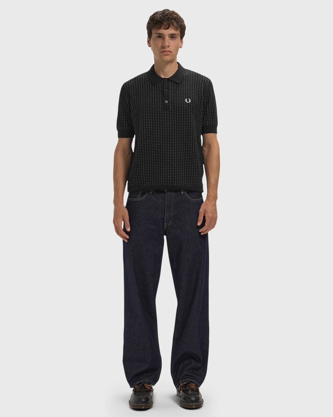 Fred Perry BOUCLE DOT KNITTED SHIRT – Ansicht 2