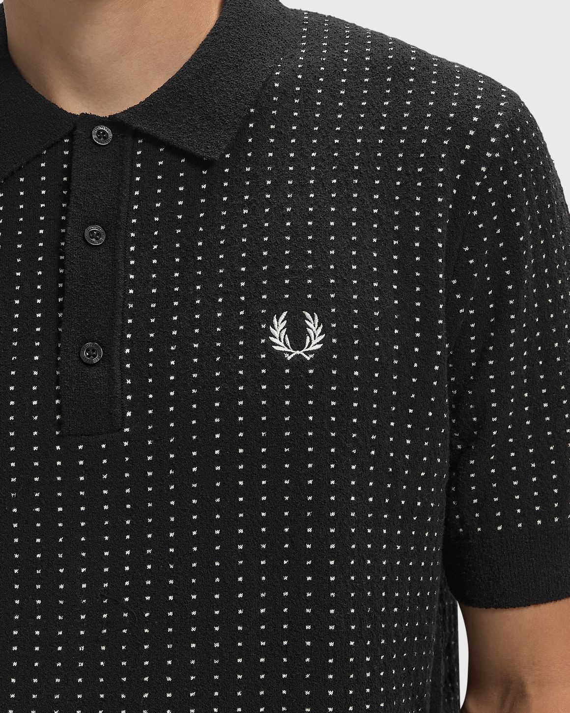 Fred Perry BOUCLE DOT KNITTED SHIRT – Ansicht 3