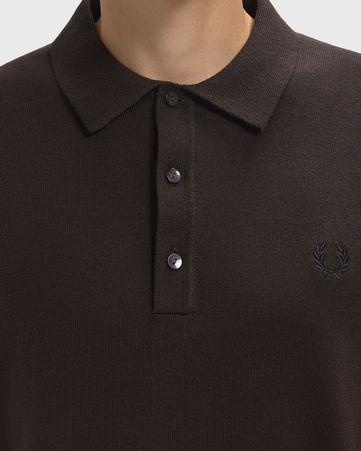 Fred Perry CLASSIC KNITTED SHIRT LS – Ansicht 3
