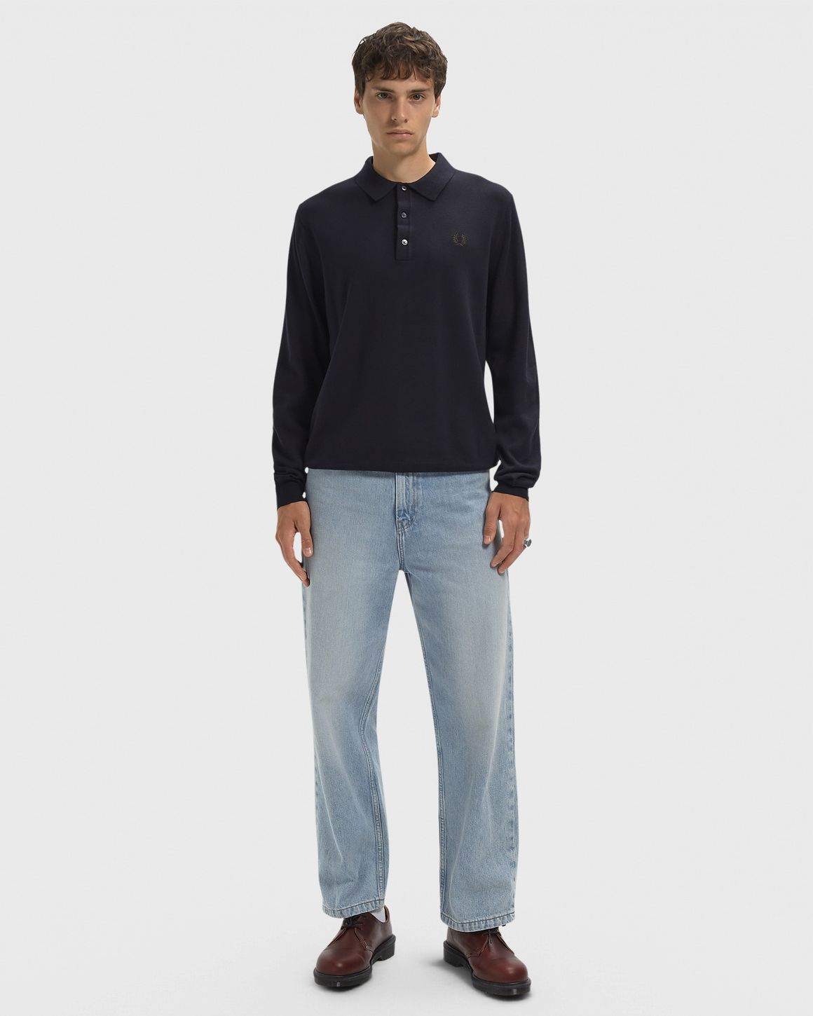 Fred Perry CLASSIC KNITTED SHIRT LS – Ansicht 2