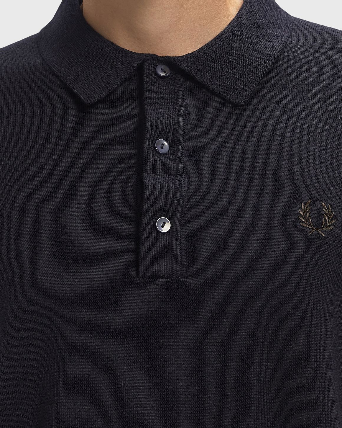 Fred Perry CLASSIC KNITTED SHIRT LS – Ansicht 3