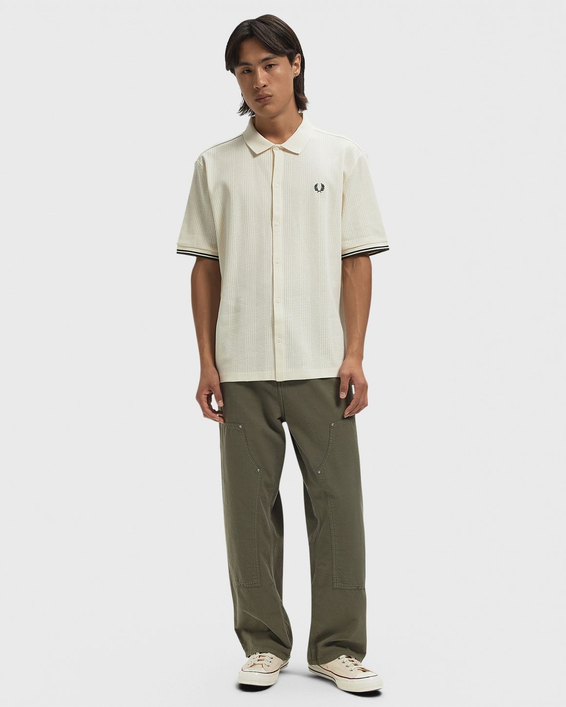 Fred Perry POINTELLE BUTTON THORUGH POLO – Ansicht 2