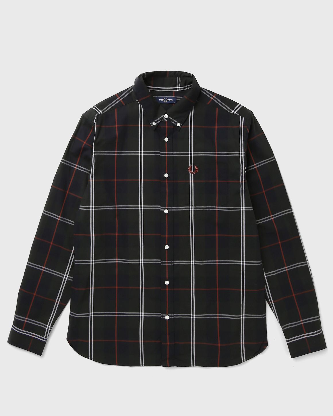 Fred Perry POPLIN TARTAN SHIRT
