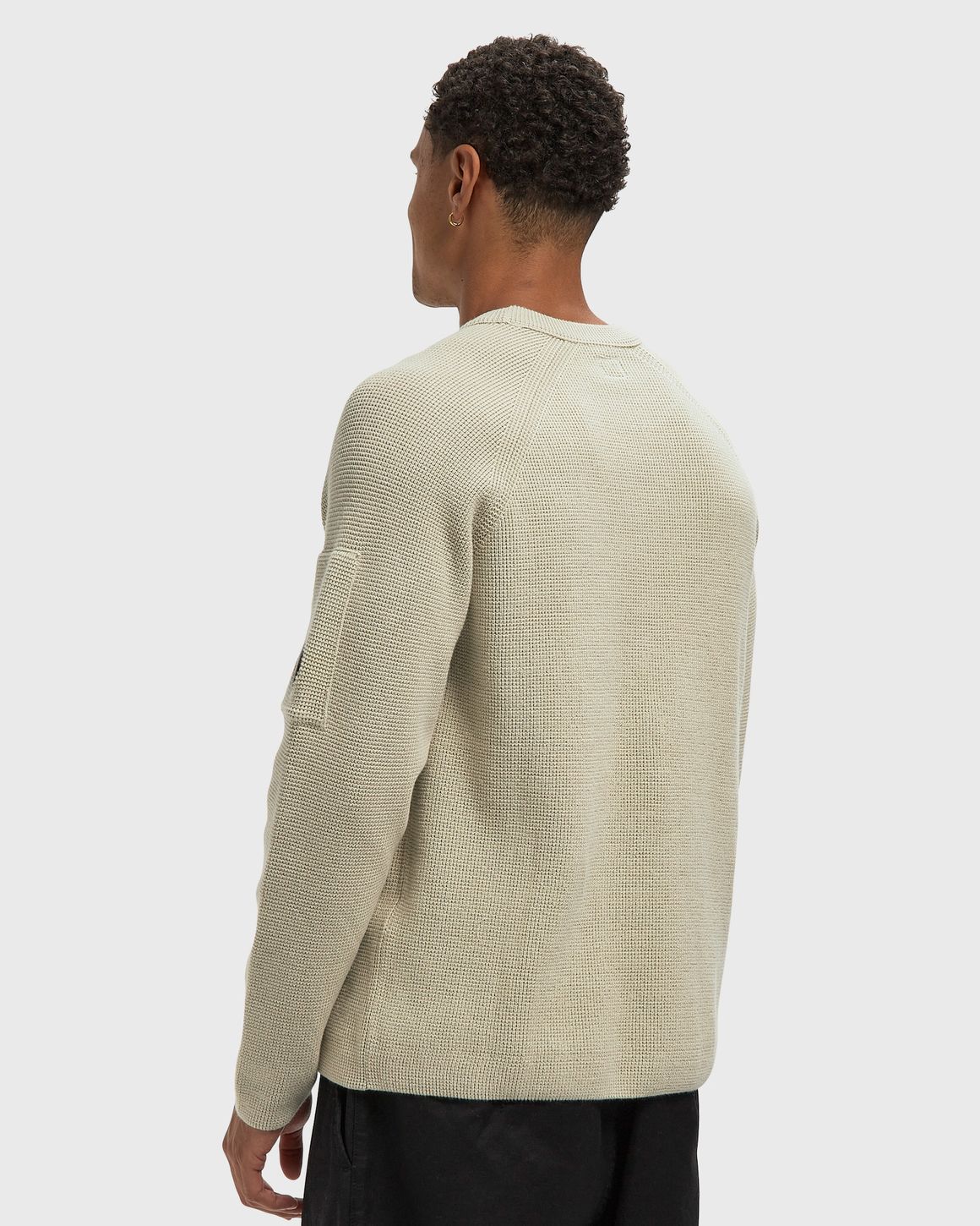 C.P. Company WAFFLE KNIT COTTON CREWNECK LENS SWEATER – Ansicht 3