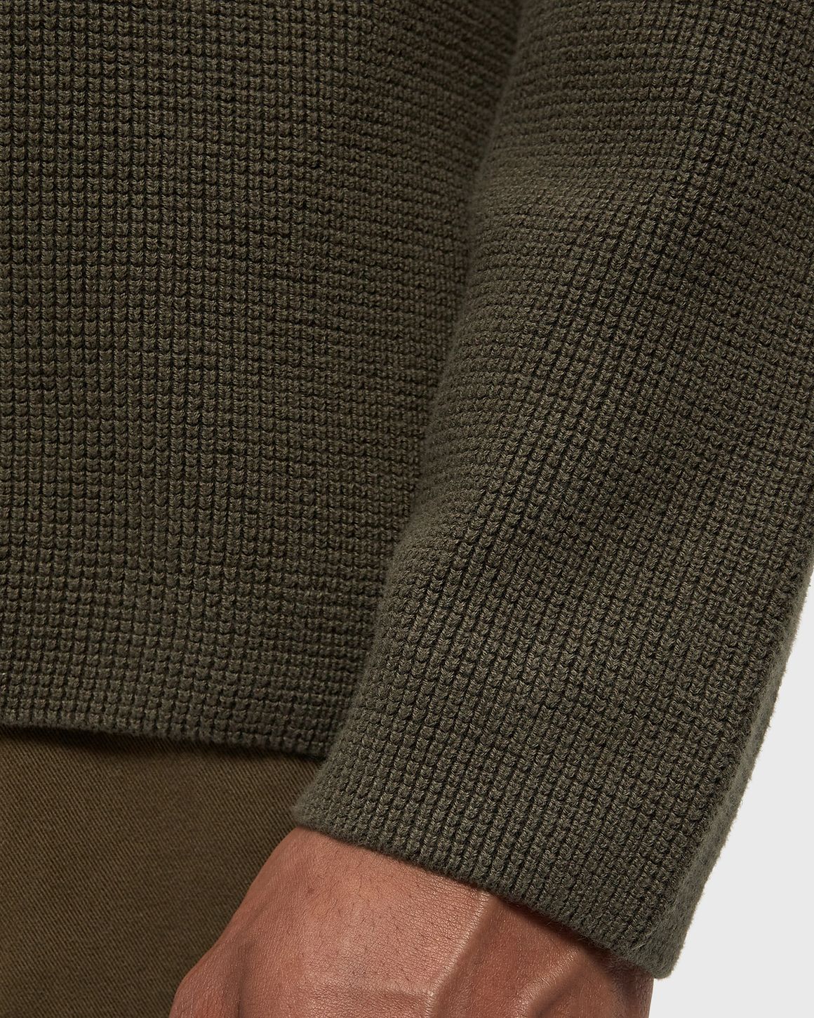 C.P. Company WAFFLE KNIT COTTON CREWNECK LENS SWEATER – Ansicht 4
