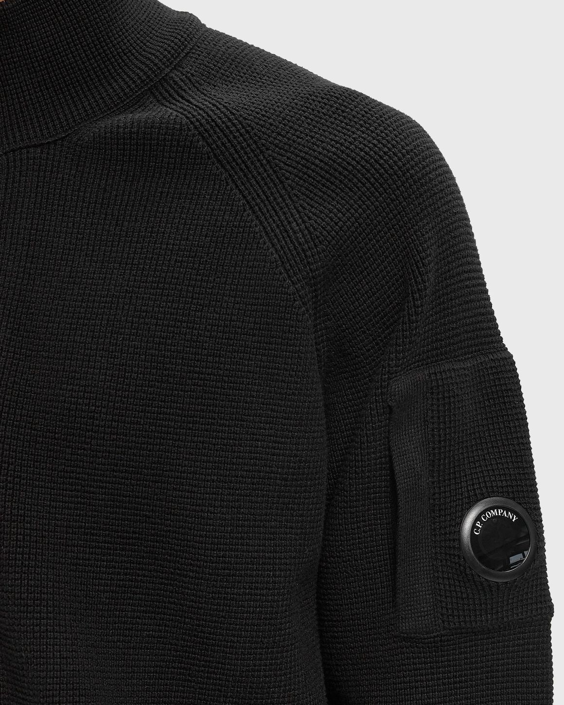 C.P. Company WAFFLE KNIT COTTON ZIP LENS CARDIGAN – Ansicht 3
