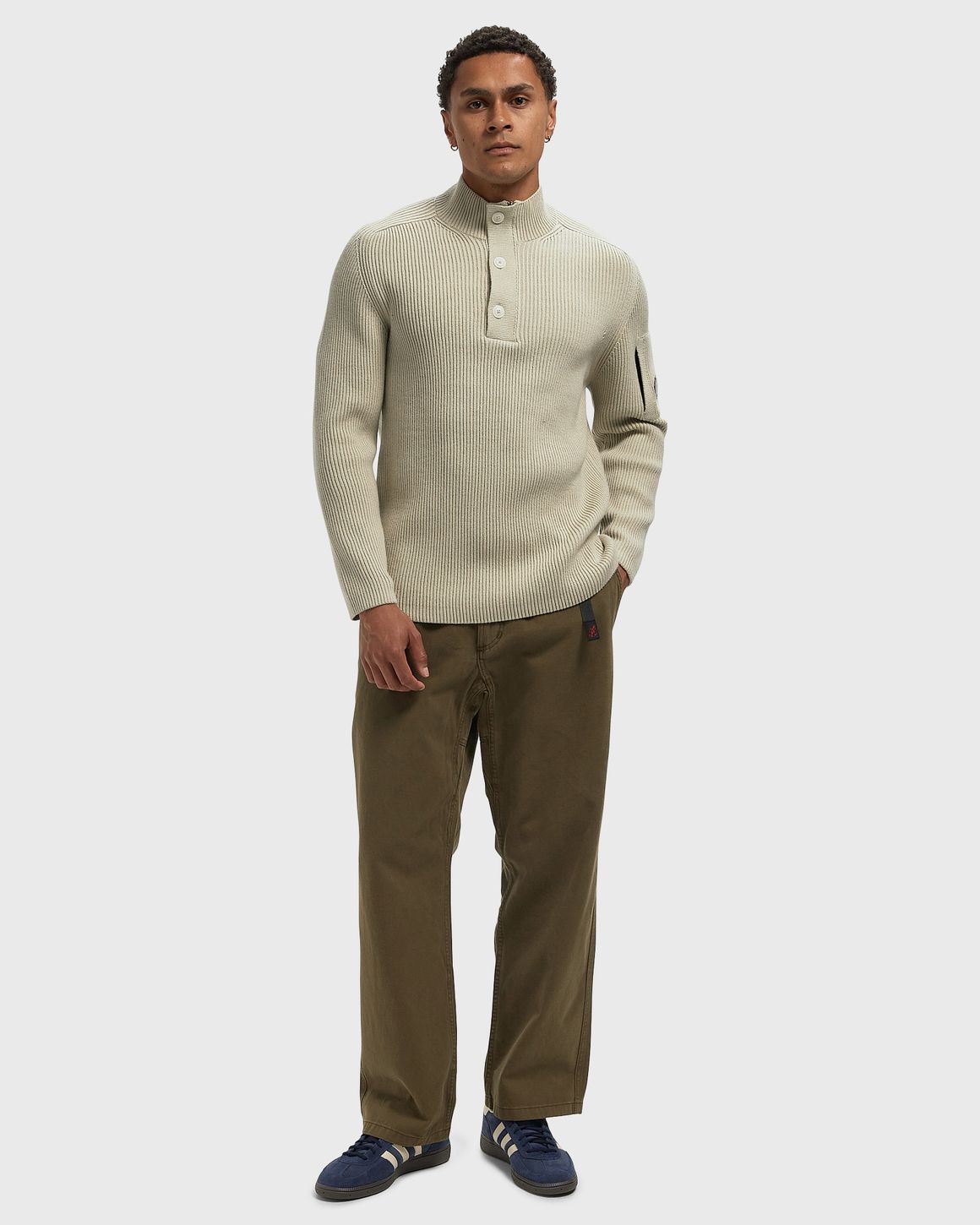 C.P. Company FULL RIB COTTON HALF BUTTON LENS SWEATER – Ansicht 2
