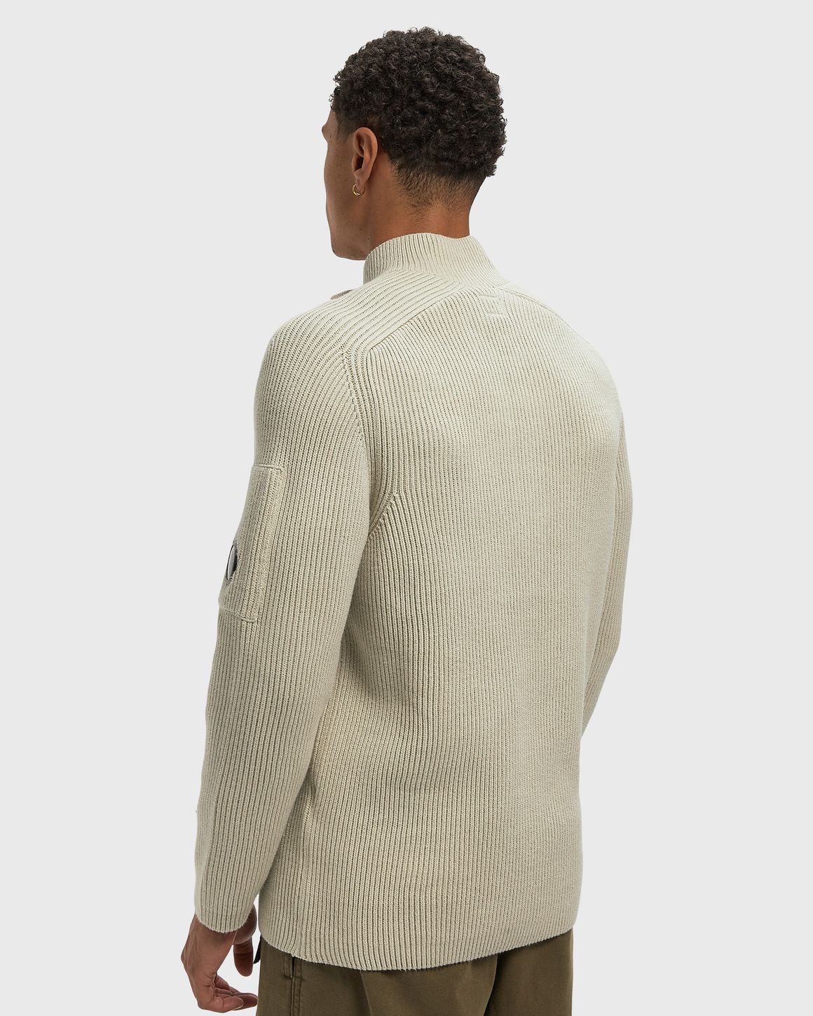 C.P. Company FULL RIB COTTON HALF BUTTON LENS SWEATER – Ansicht 3