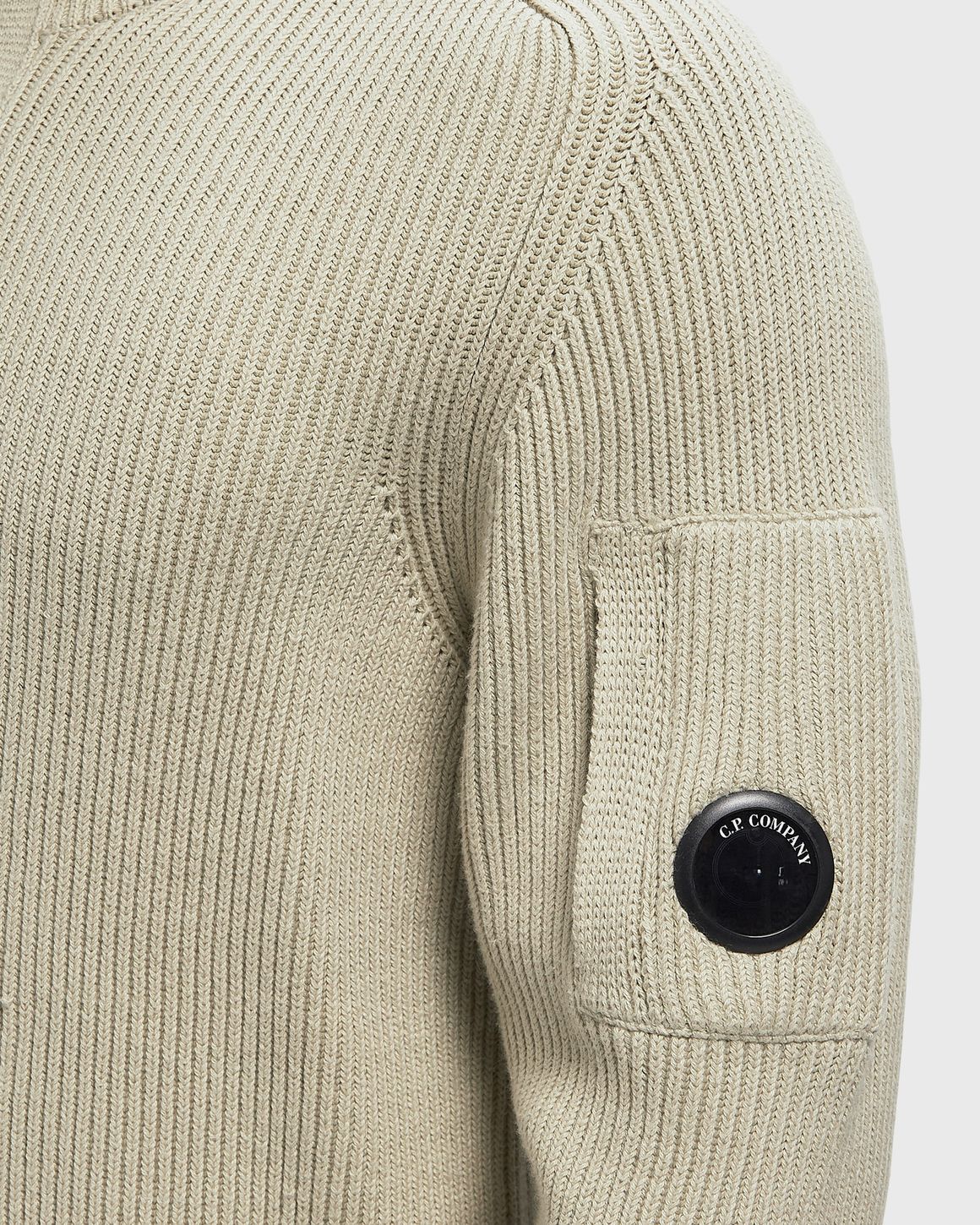 C.P. Company FULL RIB COTTON HALF BUTTON LENS SWEATER – Ansicht 4