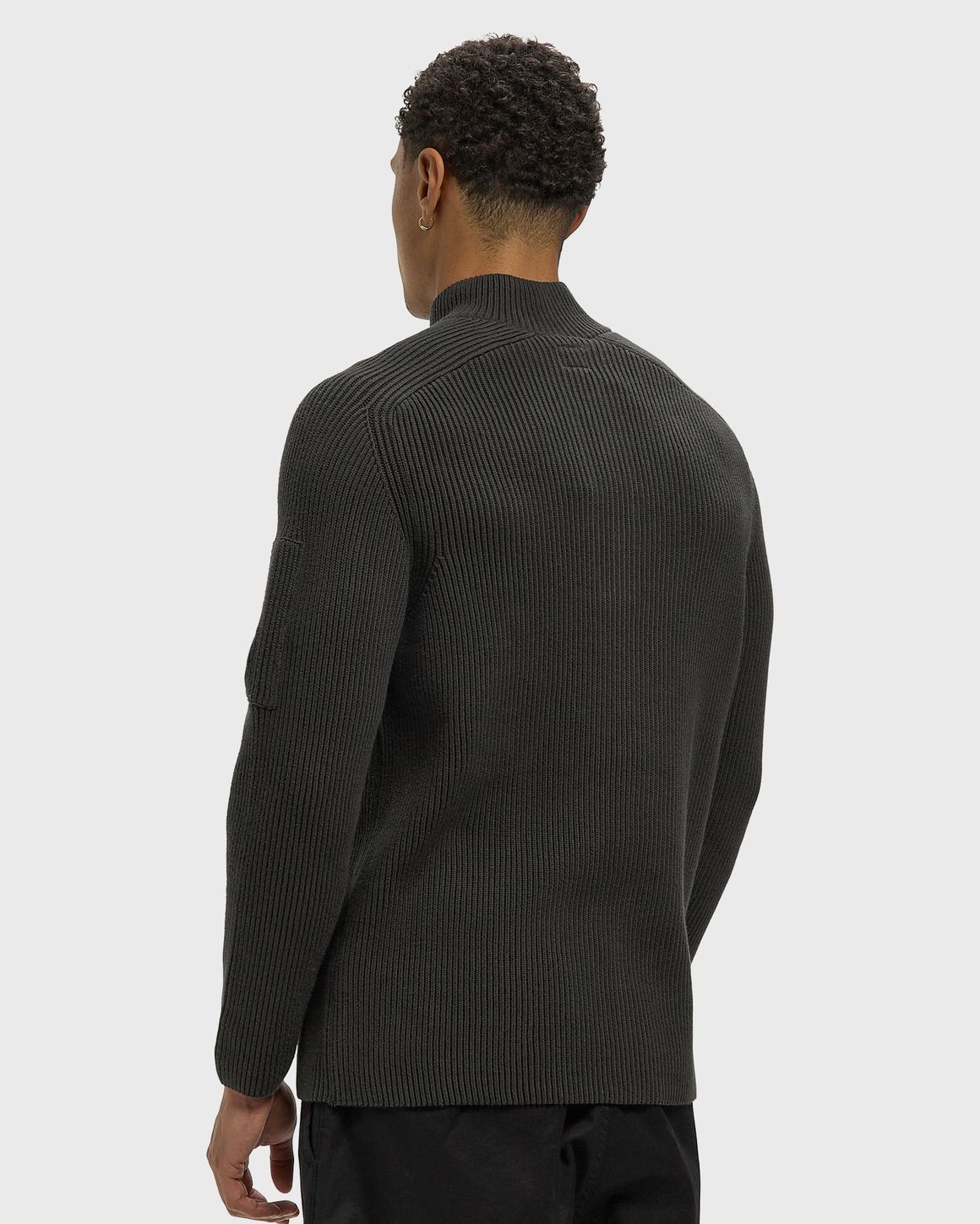 C.P. Company FULL RIB COTTON HALF BUTTON LENS SWEATER – Ansicht 3