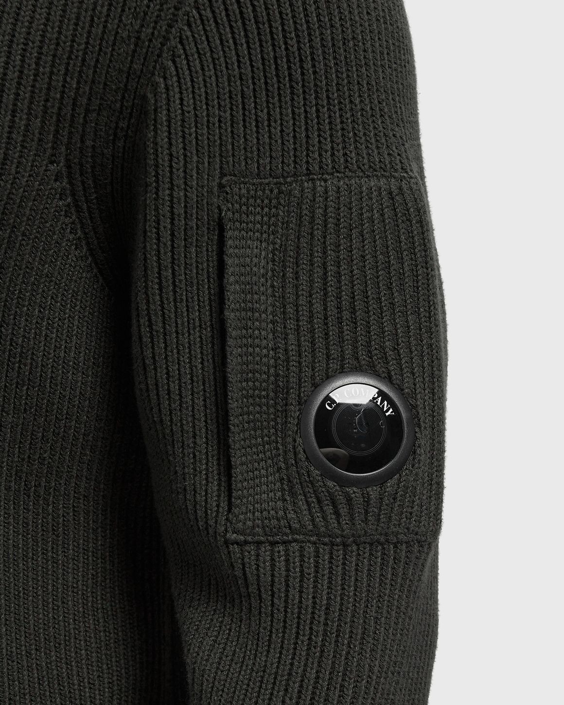 C.P. Company FULL RIB COTTON HALF BUTTON LENS SWEATER – Ansicht 5
