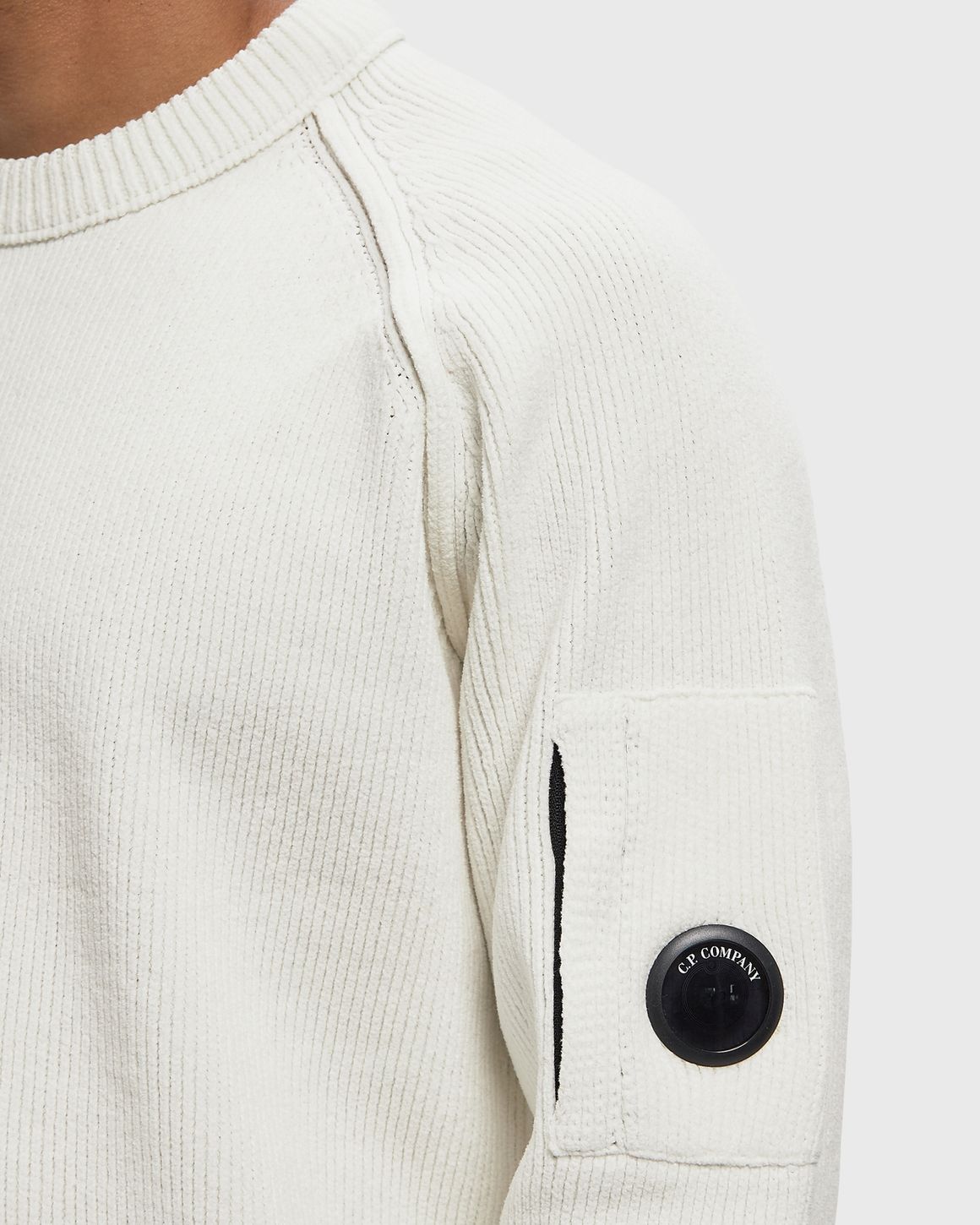 C.P. Company CHENILLE COTTON CREWNECK LENS SWEATER – Ansicht 4
