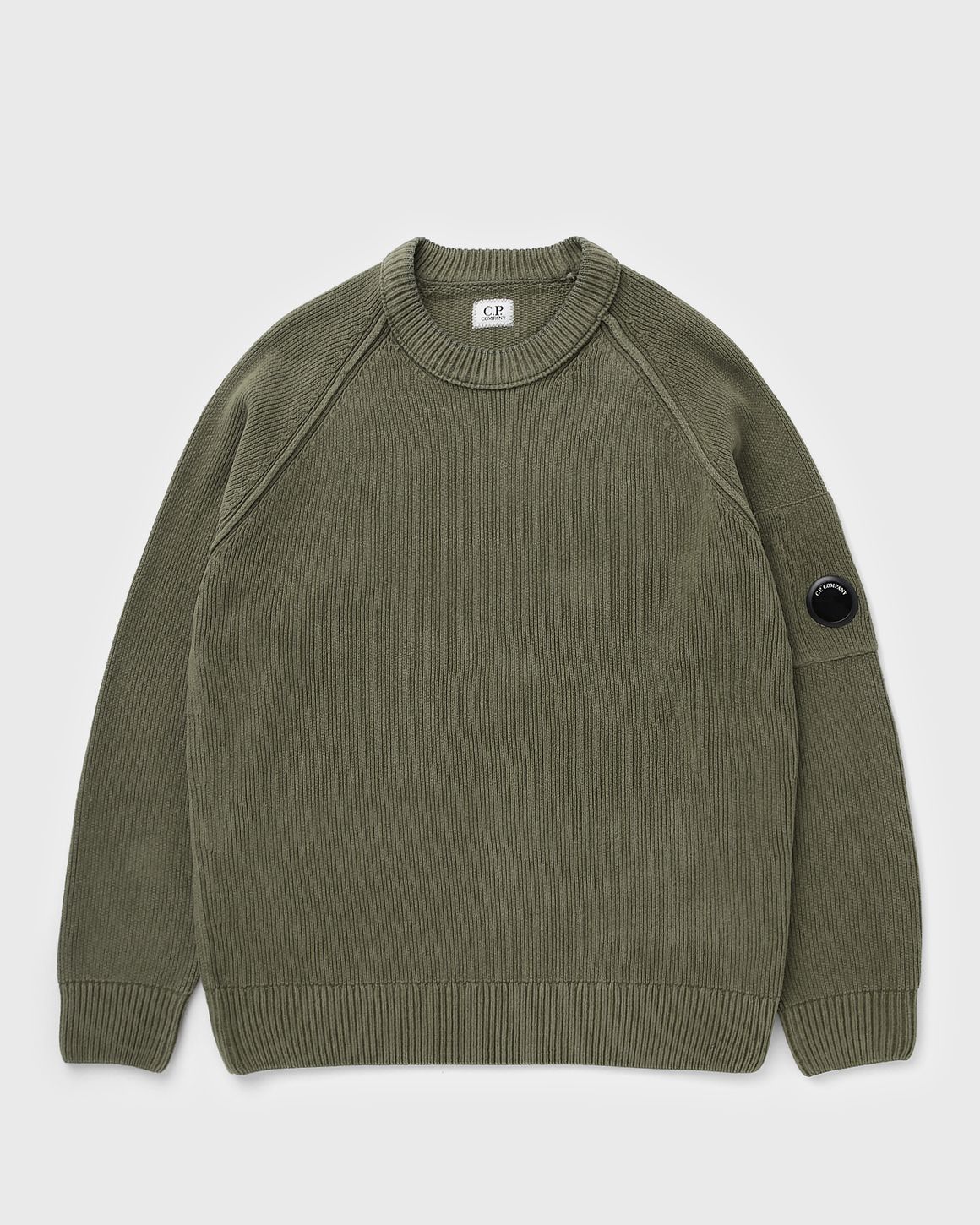 C.P. Company CHENILLE COTTON CREWNECK LENS SWEATER