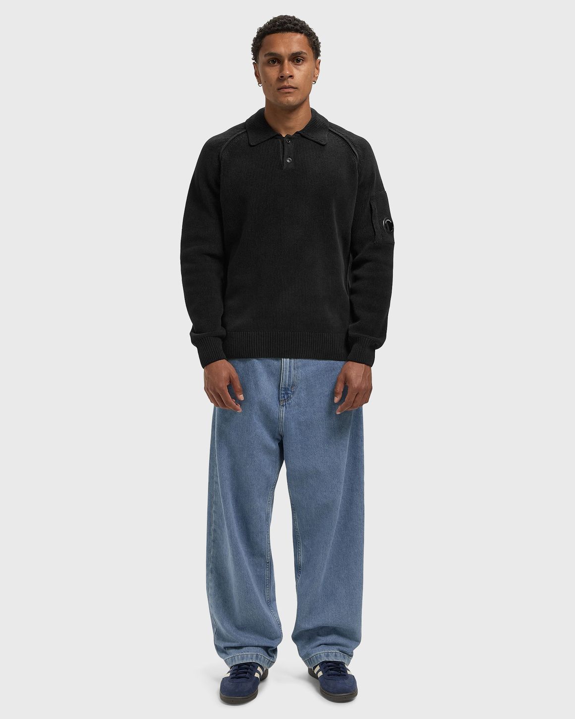C.P. Company CHENILLE COTTON POLO SWEATER – Ansicht 2