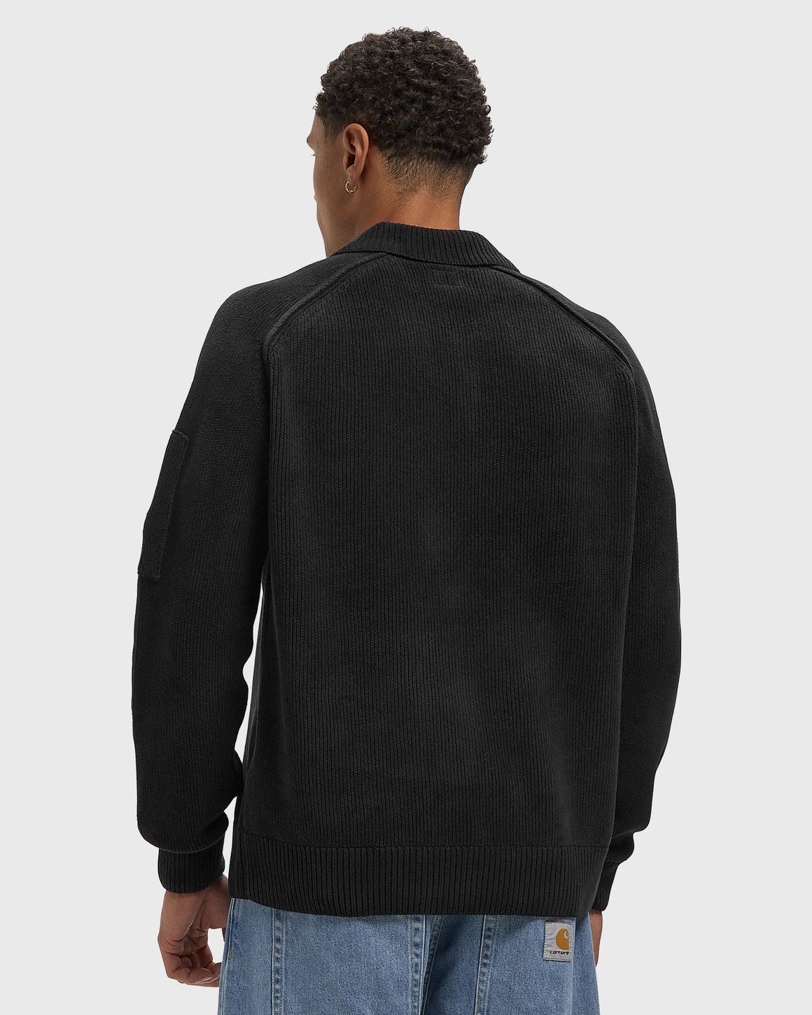 C.P. Company CHENILLE COTTON POLO SWEATER – Ansicht 3