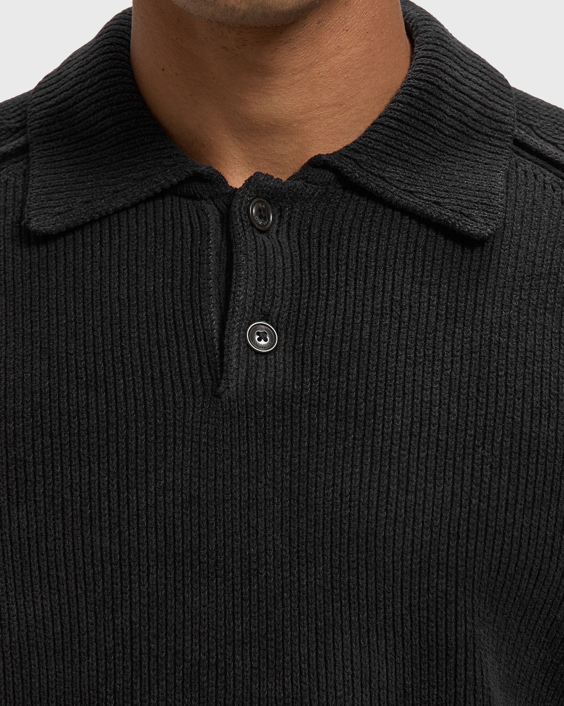 C.P. Company CHENILLE COTTON POLO SWEATER – Ansicht 4