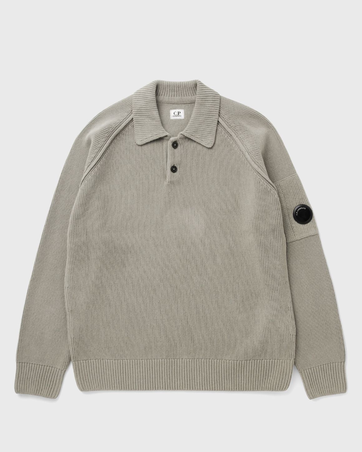 C.P. Company CHENILLE COTTON POLO SWEATER