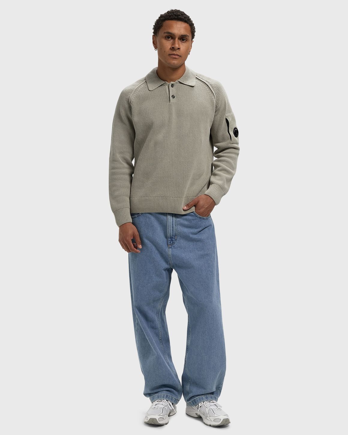 C.P. Company CHENILLE COTTON POLO SWEATER – Ansicht 2