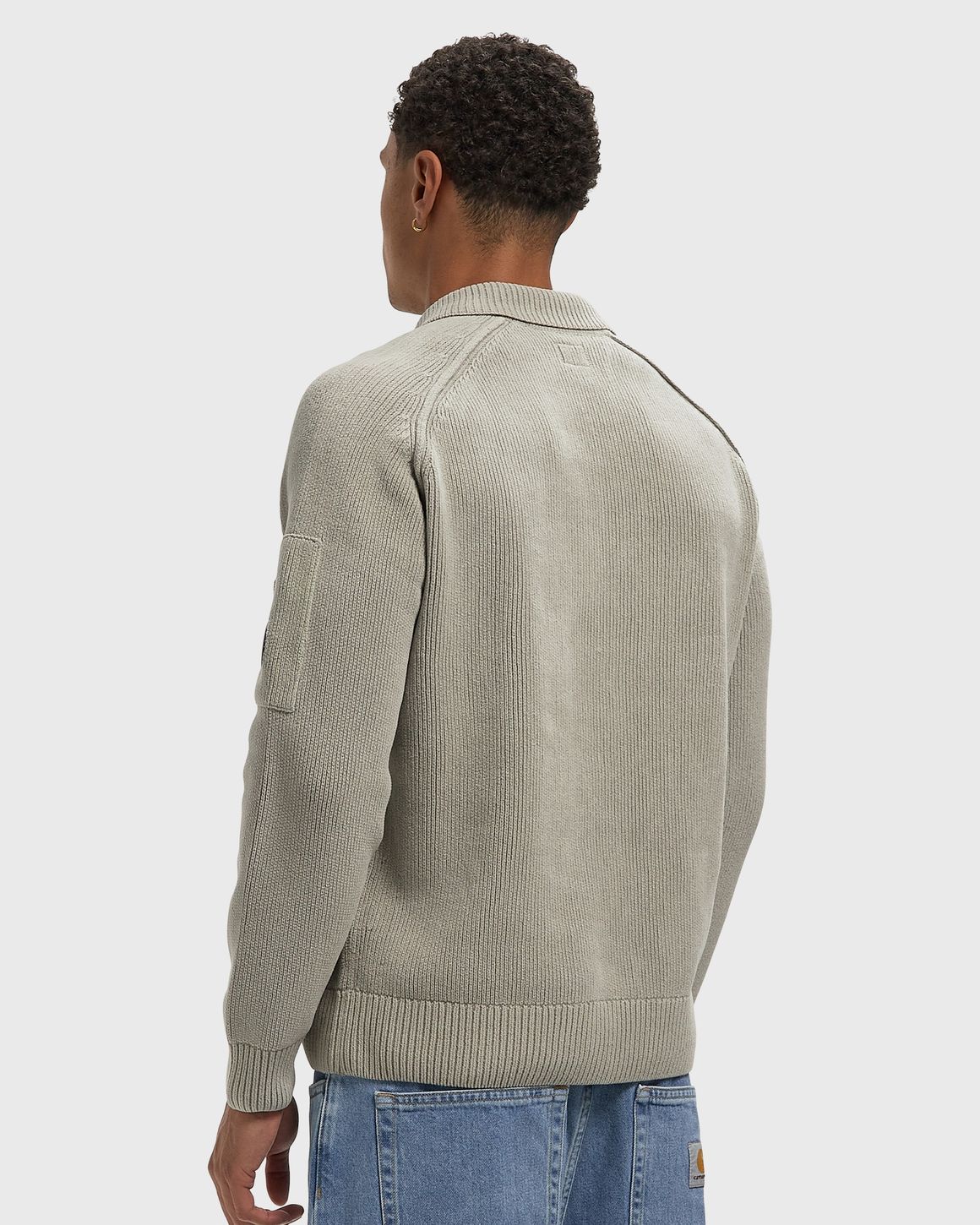 C.P. Company CHENILLE COTTON POLO SWEATER – Ansicht 3