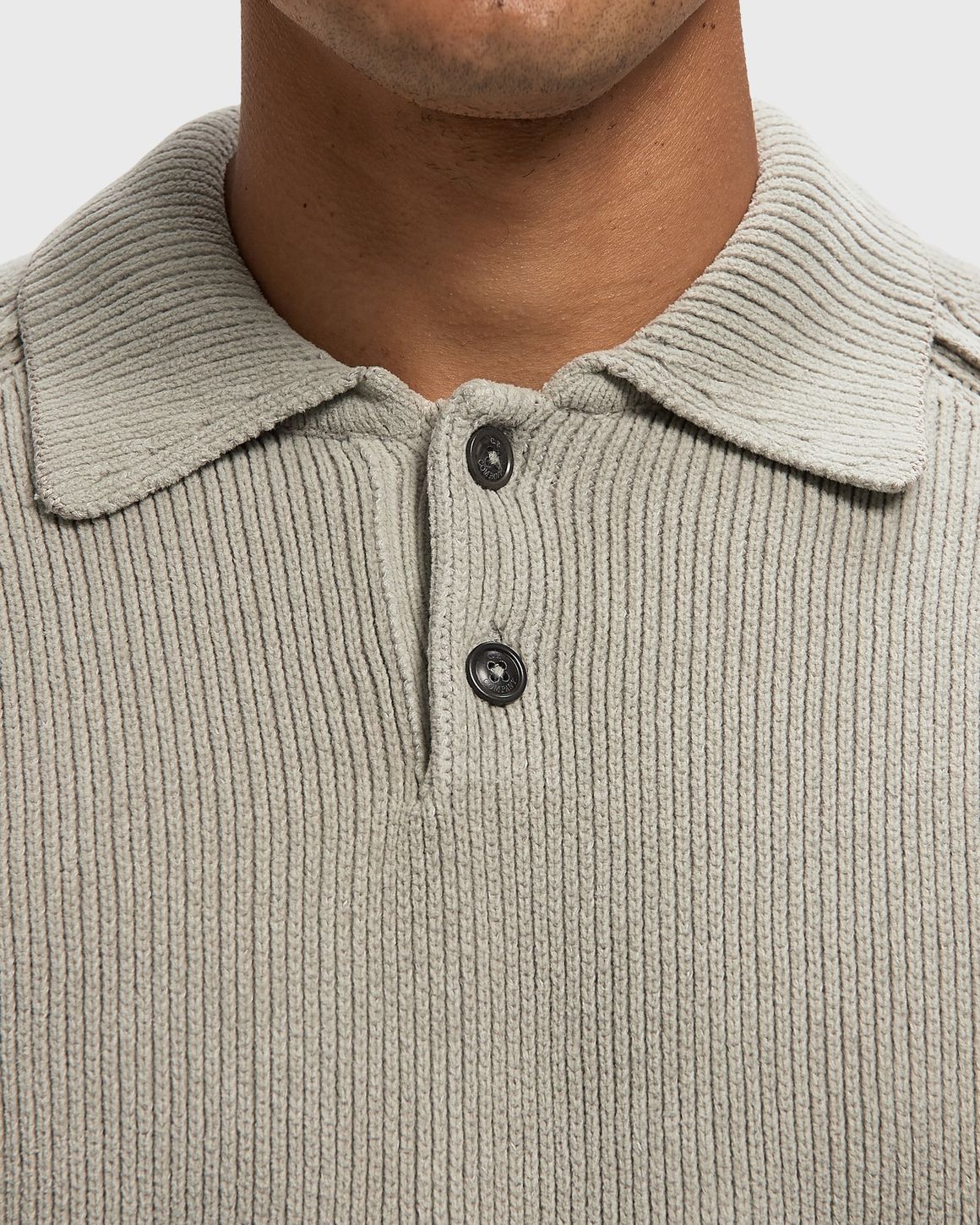 C.P. Company CHENILLE COTTON POLO SWEATER – Ansicht 4