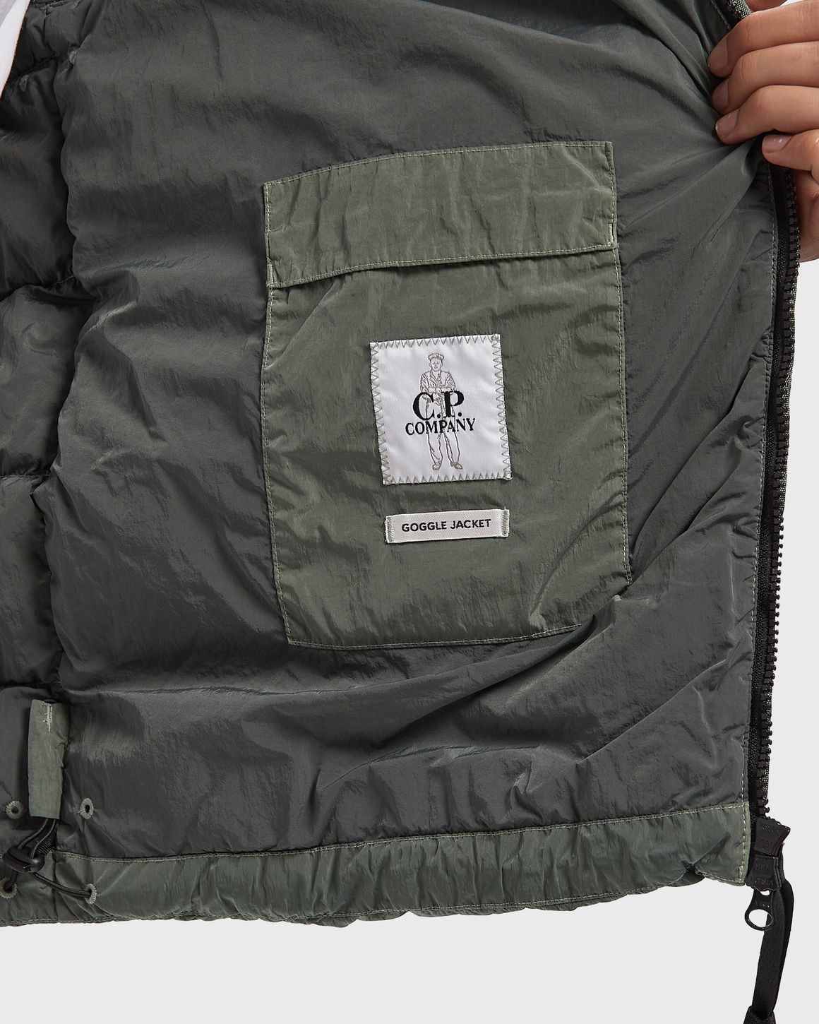 C.P. Company CHROME-R GOGGLE DOWN JACKET – Ansicht 6