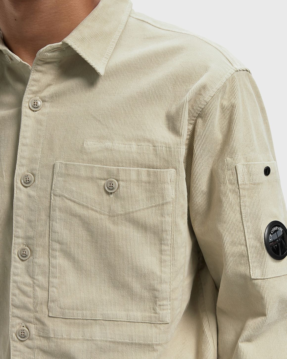 C.P. Company CORDUROY LONG SLEEVE BUTTON LENS SHIRT – Ansicht 4
