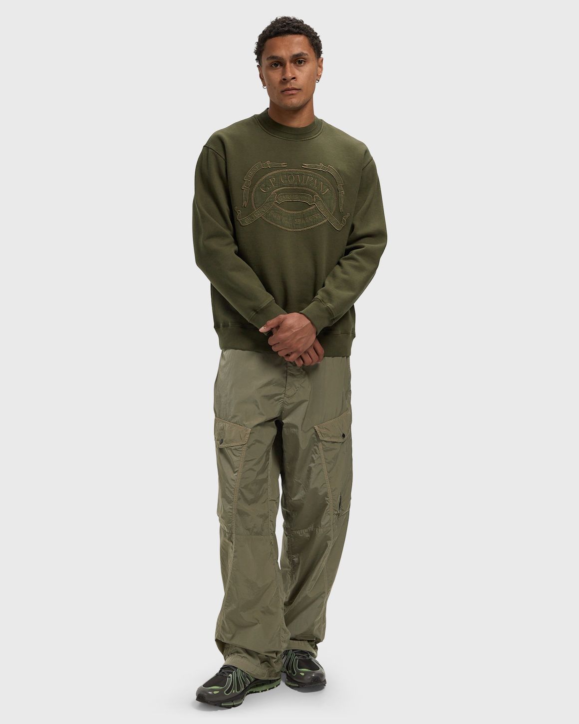 C.P. Company COTTON FLEECE CREWNECK LOGO SWEATSHIRT – Ansicht 2