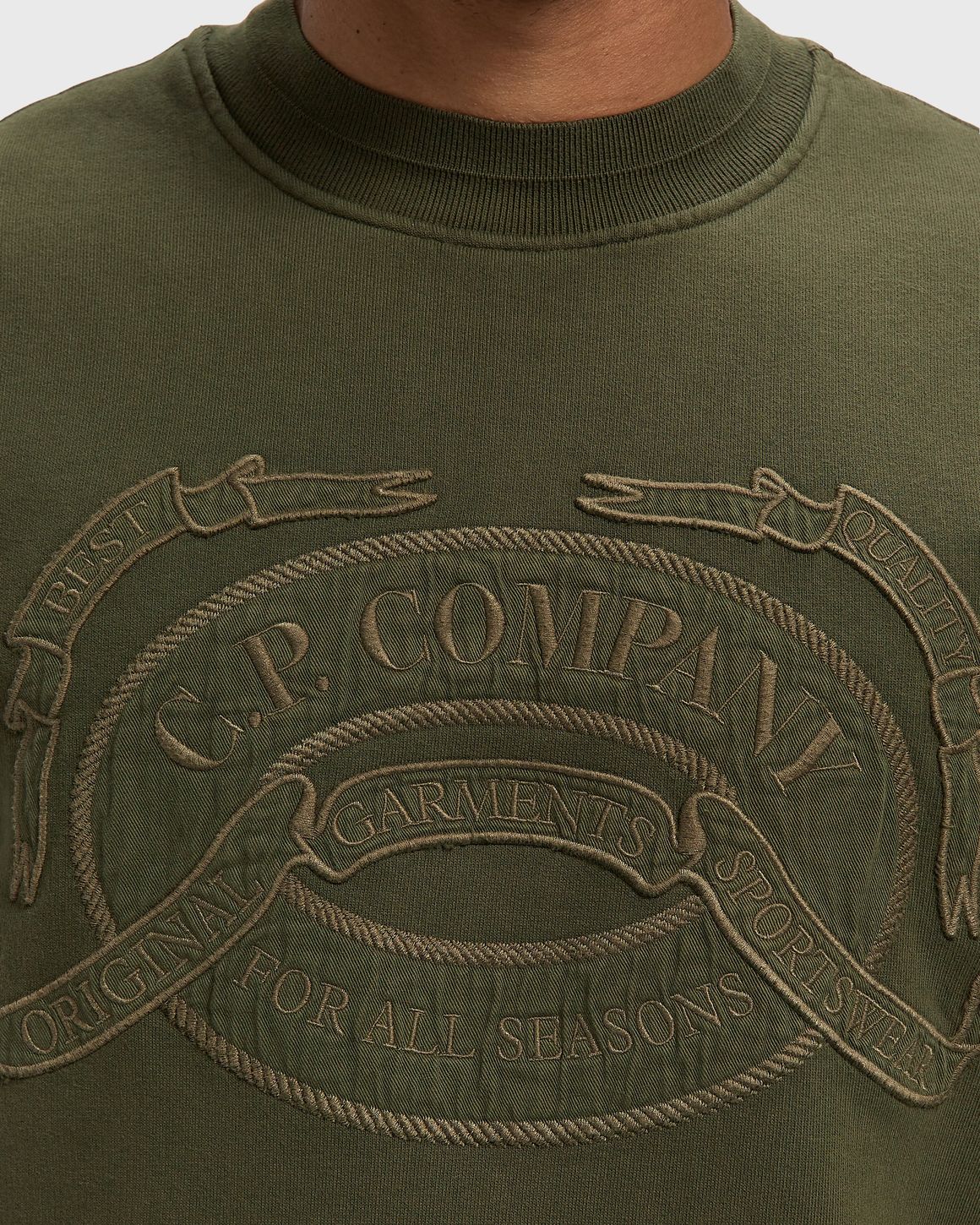 C.P. Company COTTON FLEECE CREWNECK LOGO SWEATSHIRT – Ansicht 3