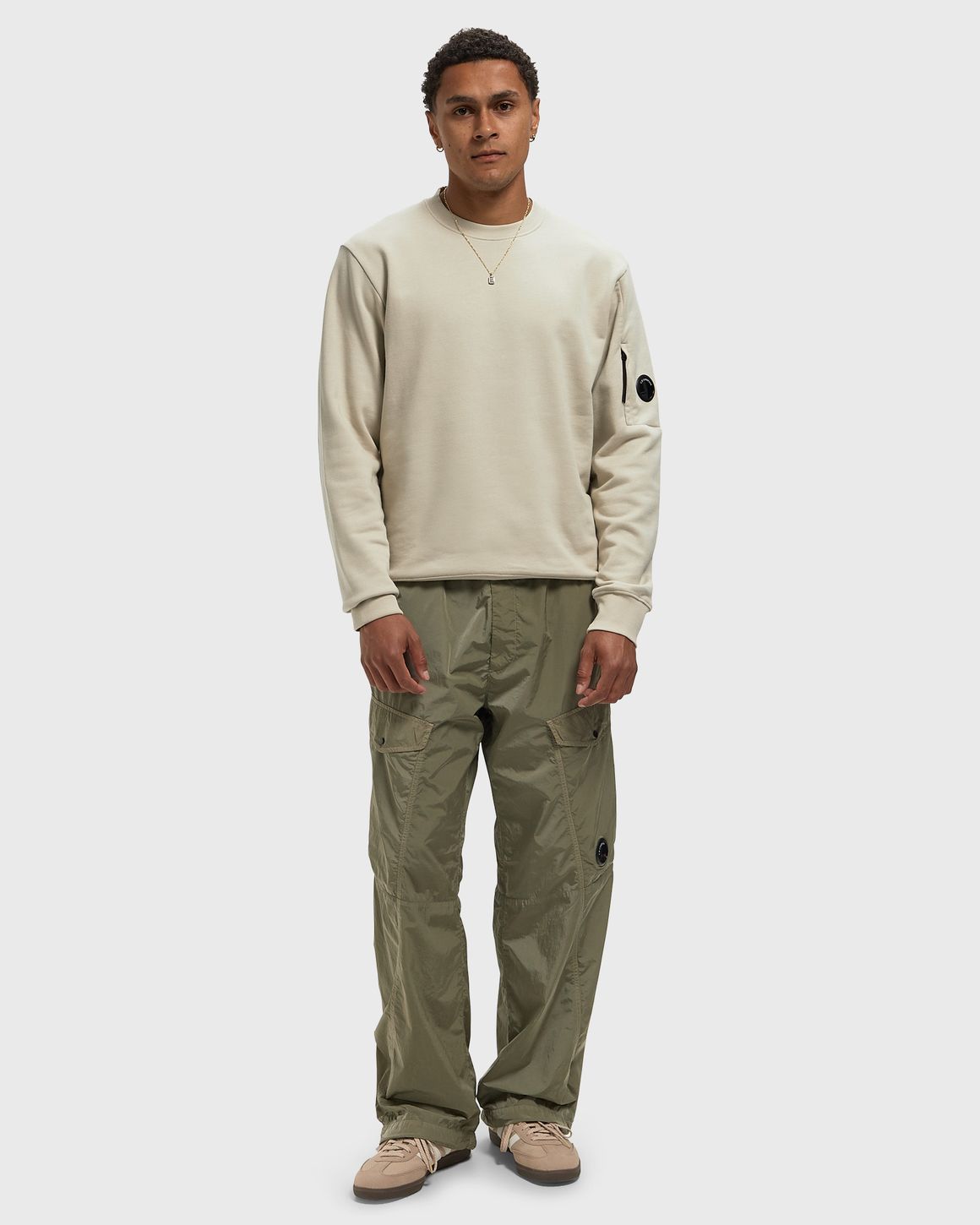 C.P. Company DIAGONAL RAISED FLEECE CREWNECK LENS SWEATSHIRT – Ansicht 2