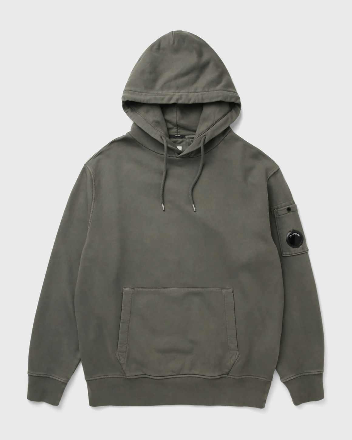 C.P. Company BRUSHED AND EMERIZED DIAGONAL FLEECE HOODED LENS SWEATSHIRT