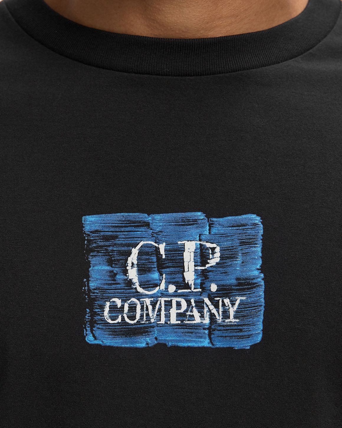 C.P. Company 30/1 JERSEY SHORT SLEEVE CHEST-BACK LOGO TEE – Ansicht 4