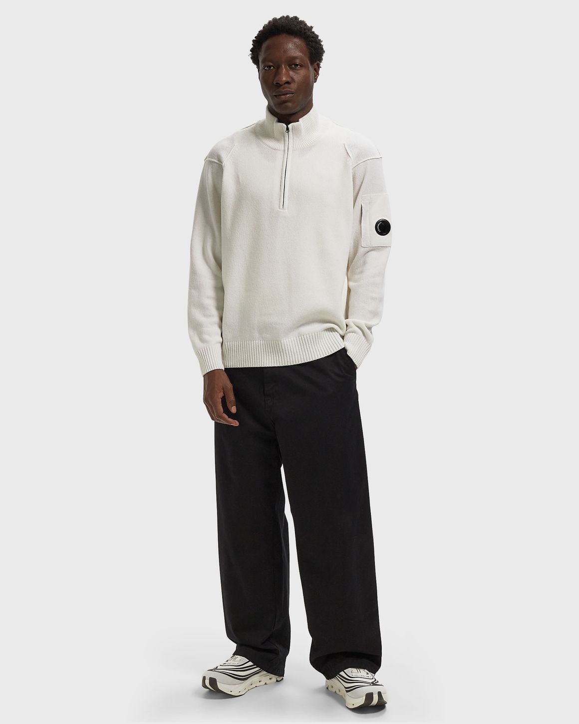 C.P. Company LAMBSWOOL GRS HALF ZIP SWEATER – Ansicht 2