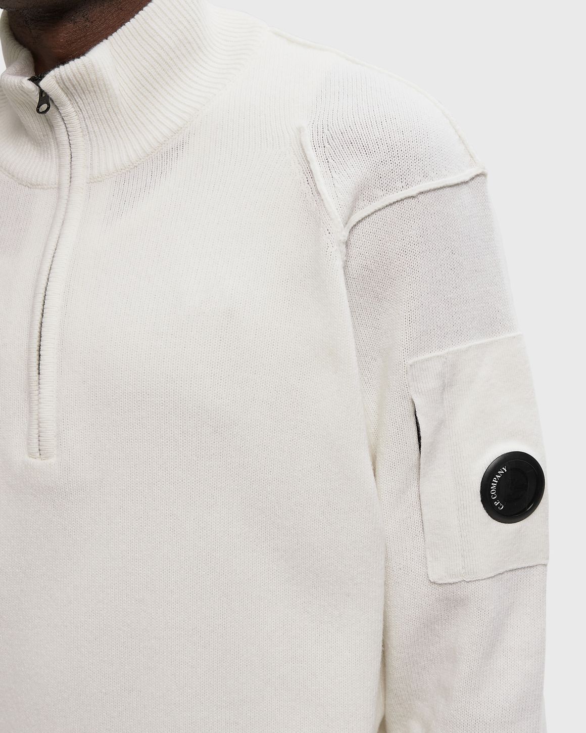C.P. Company LAMBSWOOL GRS HALF ZIP SWEATER – Ansicht 3