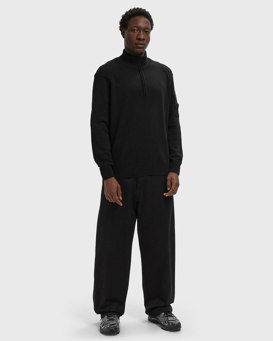 C.P. Company LAMBSWOOL GRS HALF ZIP SWEATER – Ansicht 2